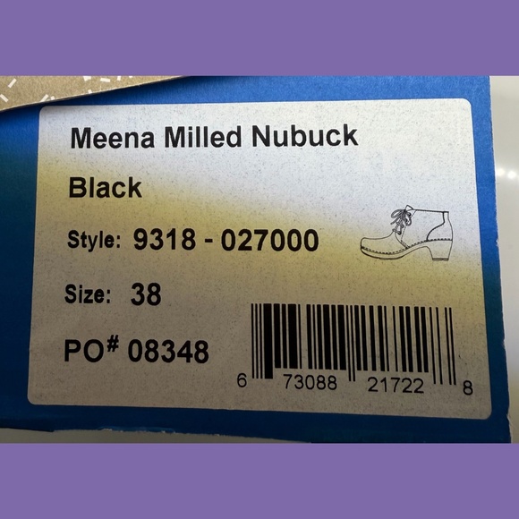 Dansko Meena Milled Nubuck Lace Up Ankle Boot Black - Picture 6 of 6